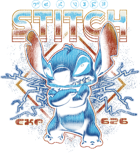 Vintage Rock Style Stitch by Disney