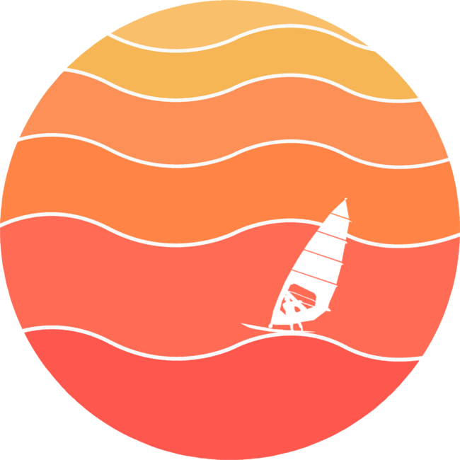 Windsurfing sunset waves by gegogneto