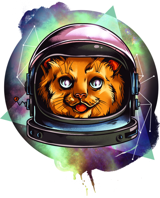 Astronaut Cat by Hamzi
