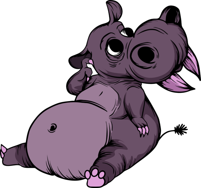 hippopotamus by ShirtpublicTrend