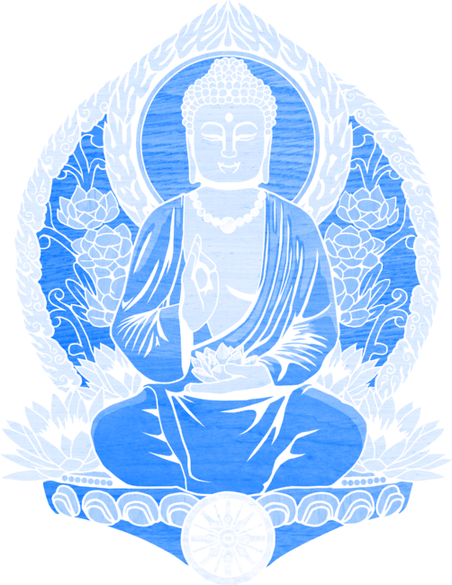 Siddhartha Gautama Buddha Blue