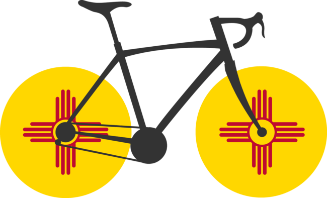 New Mexico Flag Cycling by EsskayDesigns