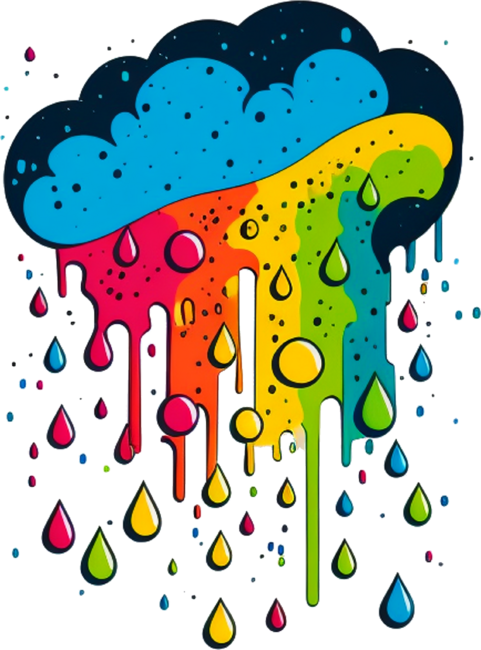 Rainbow Drip by Ajolan