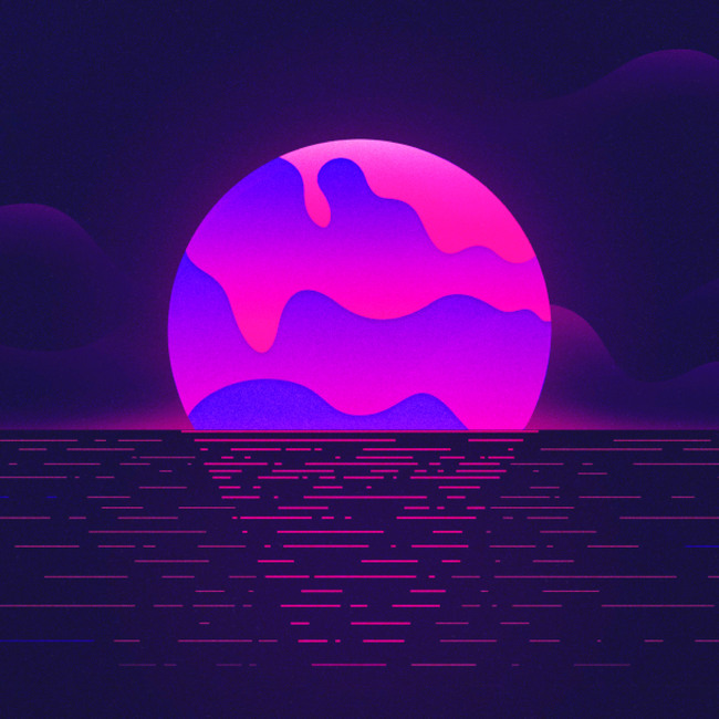 Synthwave Space: Sunset