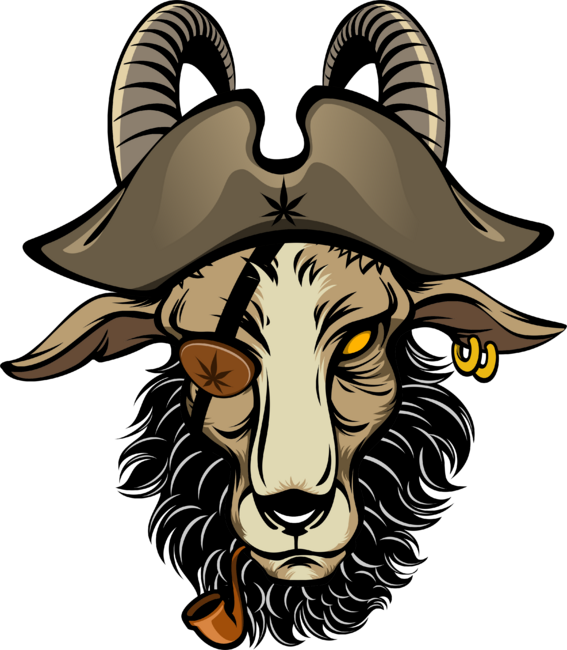 Funky &amp; Cool Bearded Goat Pirate