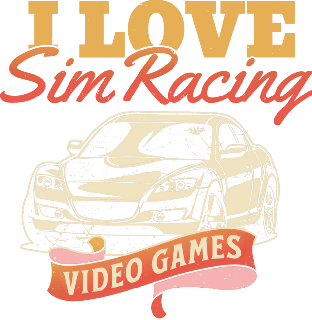I Love Sim Racing Video Games by isshonigoods