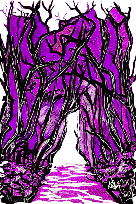 Dark Hedges Purple Magic by GraphicA