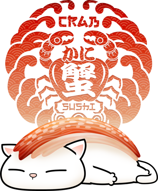 Kani Crab Sushi Cat