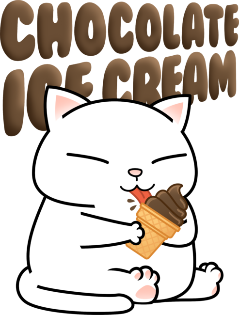 Chocolate Ice Cream Cat