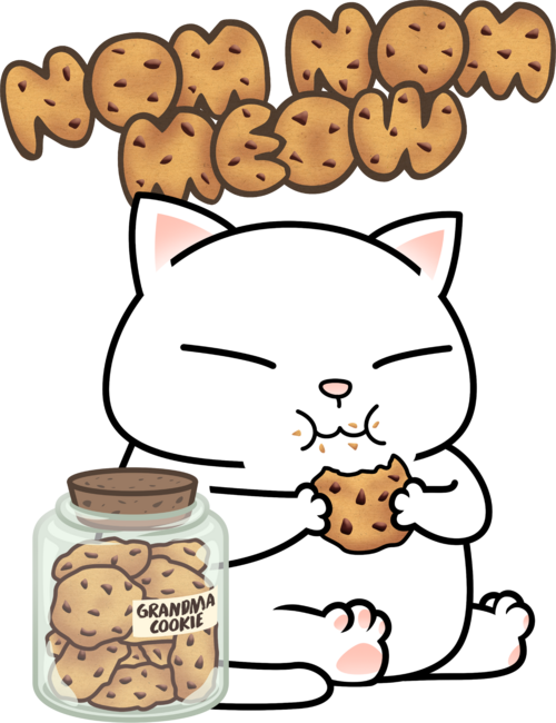 Fat Cat Cookie Lover