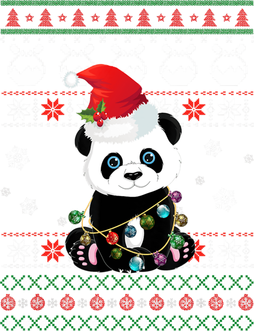 Panda shirt- Panda Ugly Sweater Christmas by HangSung