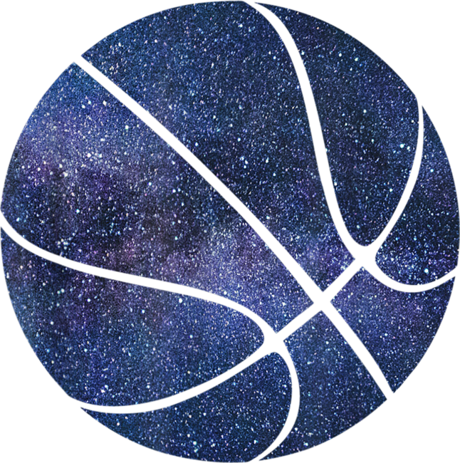Basketball Ball Space Motif by SnapMood