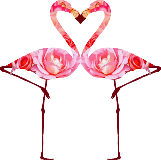 flamingo love by PinkVampCat