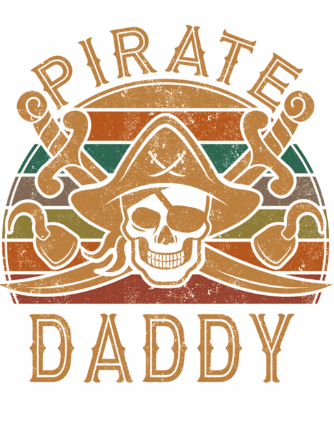 Pirate Daddy Gift Jolly Roger Flag Captain Father
