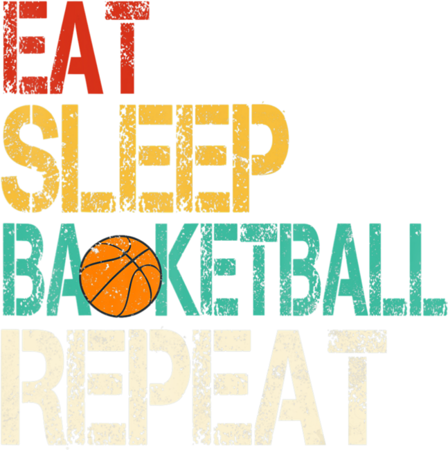 Eat Sleep Basketball Repeat Sport Quote