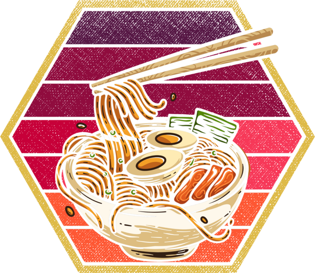 Retro Ramen Bowl Anime Japanese Noodles Bowl Otaku