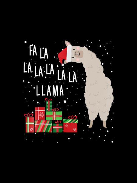 Fa La La Llama  - Llama Christmas  Wo  Kids