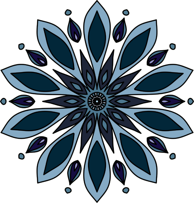 Blue knapweed flower