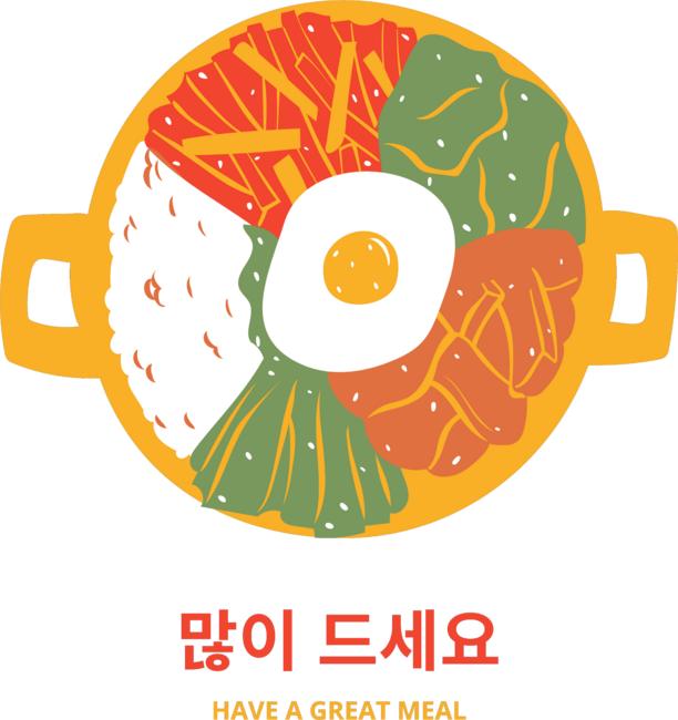 Korean Bibimbap Mixed Rice Meal by jimresuelo