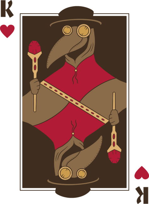 Heart King Card