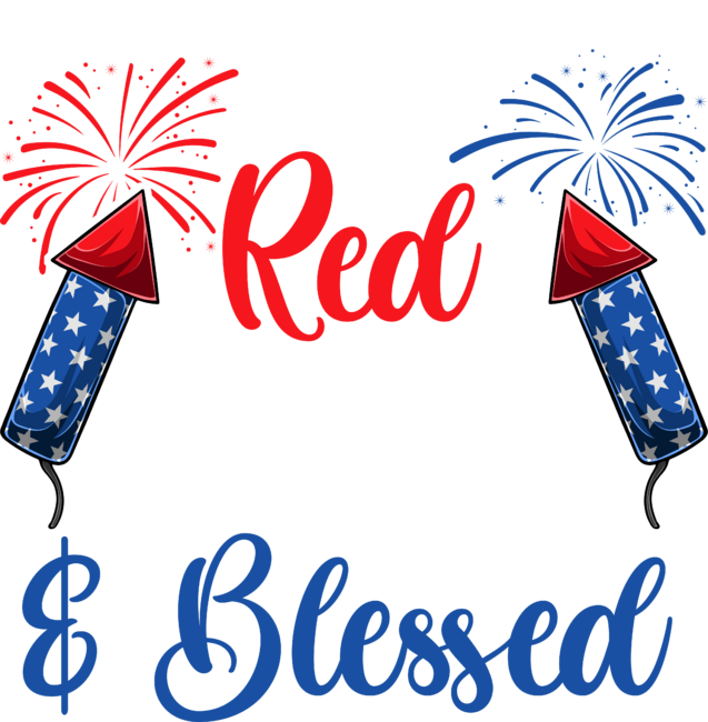 Red White &amp; Blessed American Flag