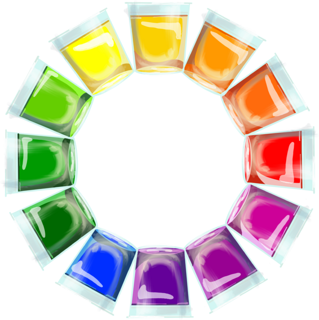 my Color Wheel Jelly Shots