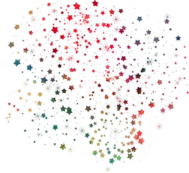 Colorful Stars by StarflowerDesigns