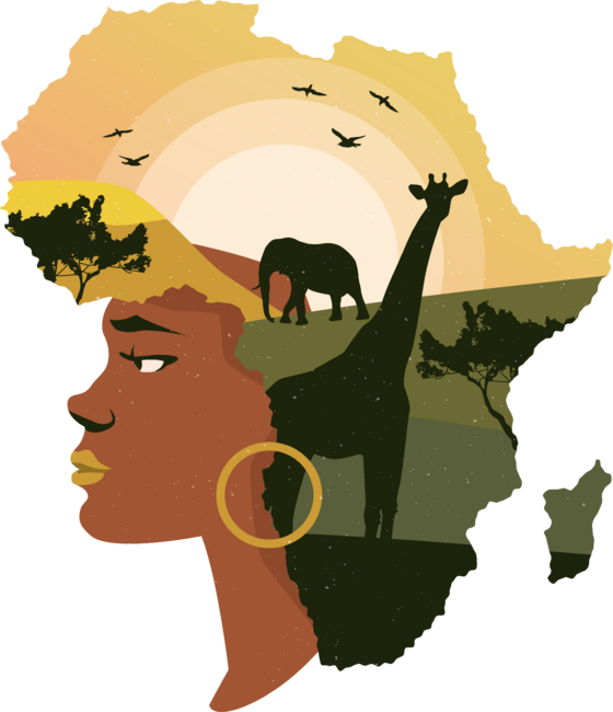 Woman  - African Hair