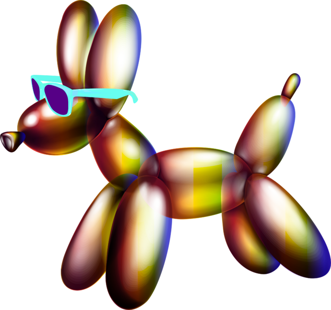 Balloon Dog Dude by vectalex