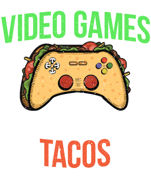 Gaming Funny Taco Quotes Gift for Video Gamer Boy and Girl