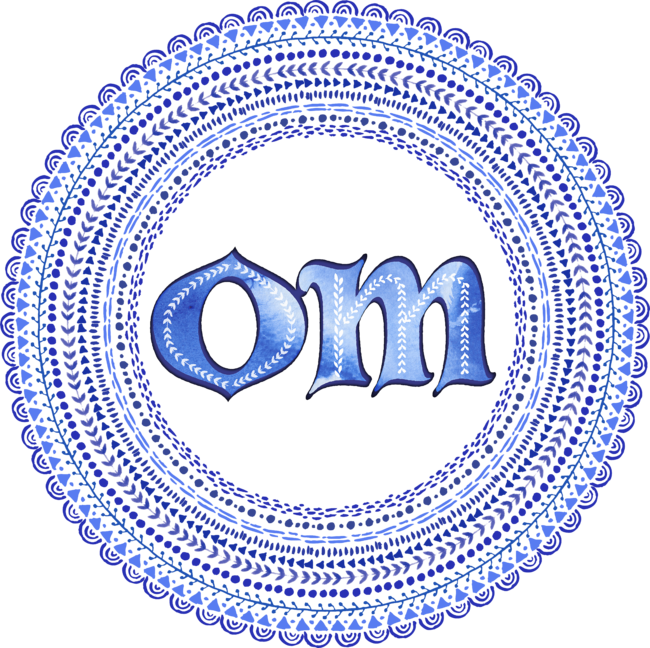 Blue Om Mandala