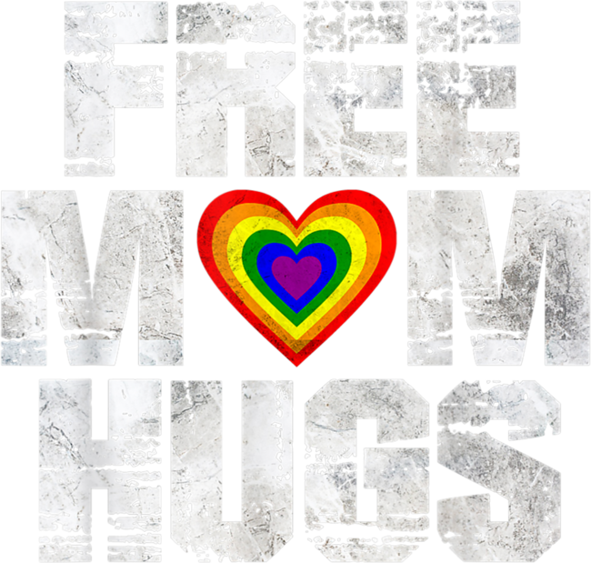 Free Mom Hugs LGBTQ Gay Pride by Avocato