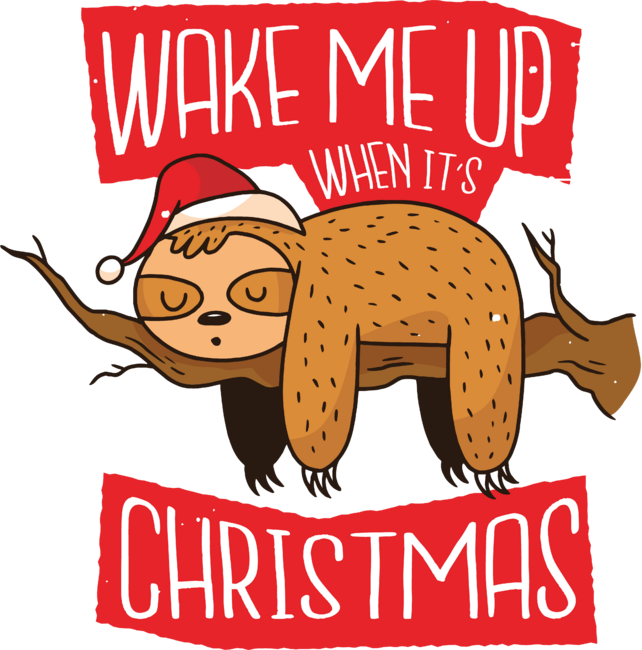 Christmas sloth
