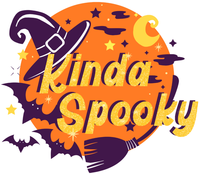 Kinda Spooky Retro Halloween Badge