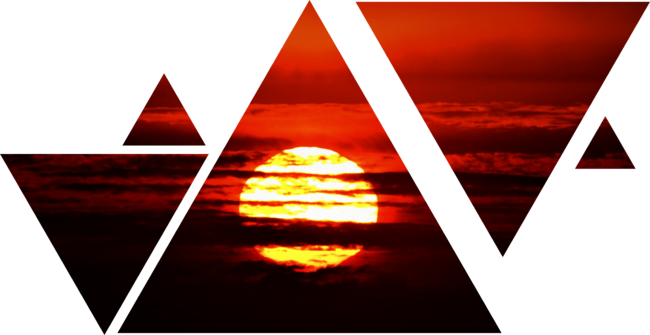 Geometric Sunset