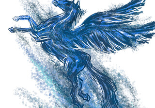 Blue Pegasus by griffin45nn9z