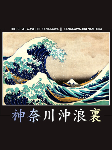 Aesthetic style the Great Wave off Kanagawa