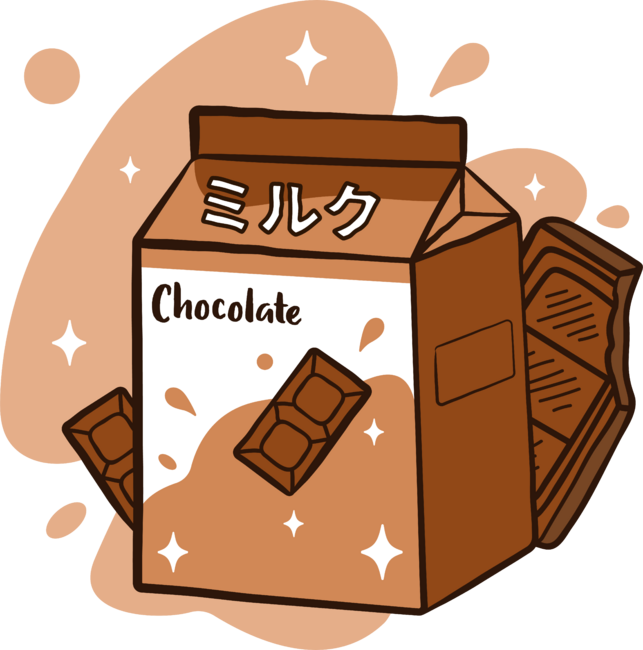 japanese aesthetics kawaii chocolate milkshake funny