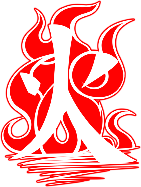Fire Clan Symbol V2 (White) by initialseven