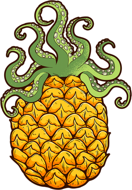Kraken Octopus Pineapple Tentacle Design for a Octopus Lover by normazabell
