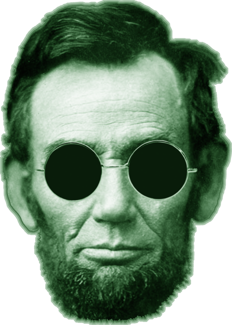 Abraham Lincoln and Cheap Sunglasses by DavesTees
