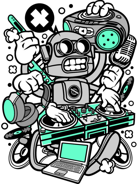 Dj Robot by DesignStudio13