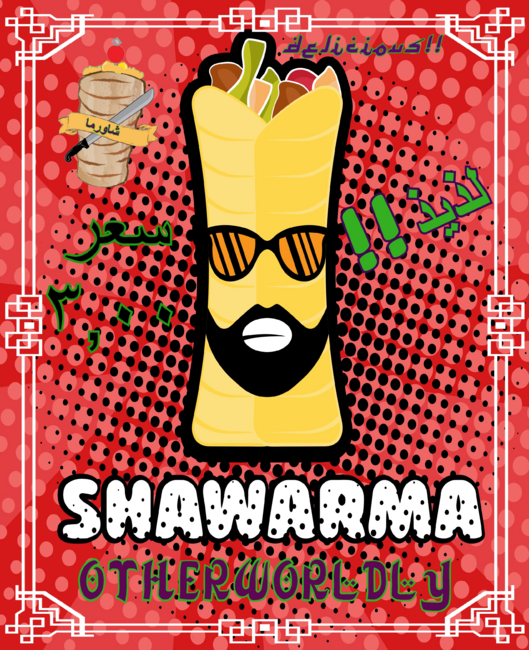 Shawarma hipster ad