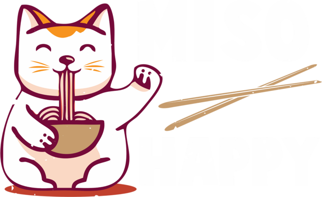 Miso Happy Japanese Cat Lover Ramen