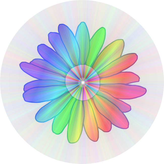 Supernova Rainbow Flower