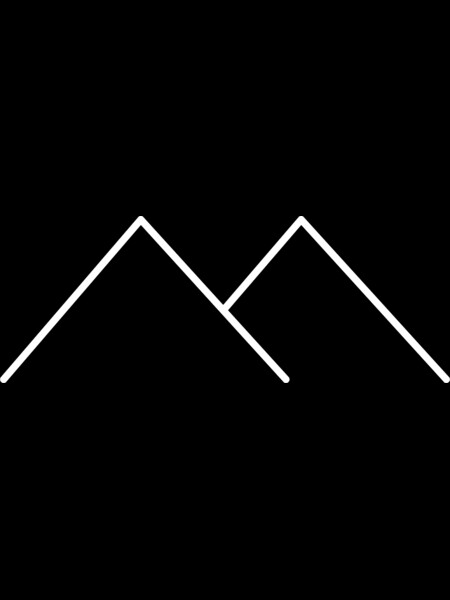 minimalist mountain by arttypemachine