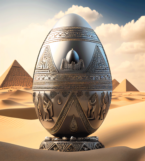 Egyptian Mysterious Egg, No 001 by ModernArtCreative