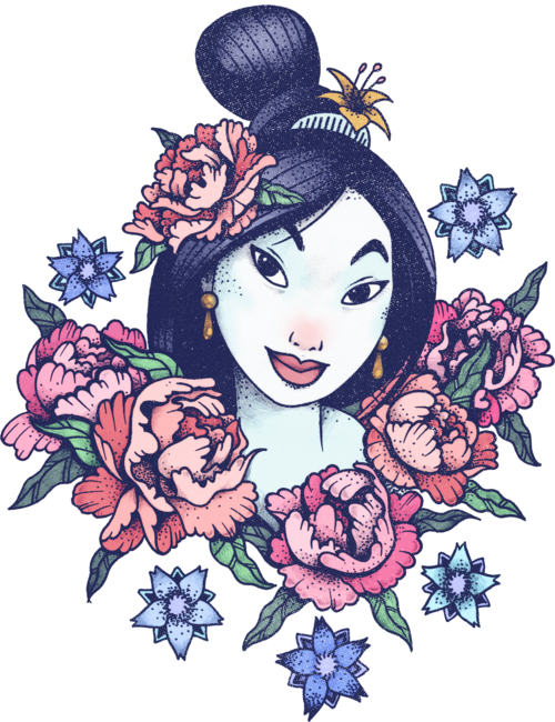 Floral Vintage Mulan by Disney