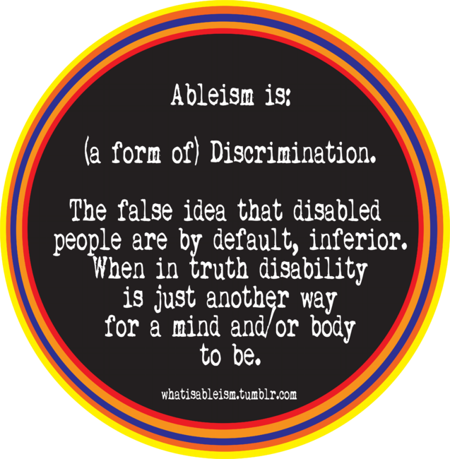 Ableism Is... (Sticker)