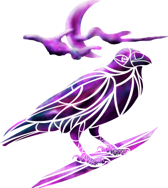 Night Crow (painted) by CyberEyeDesign